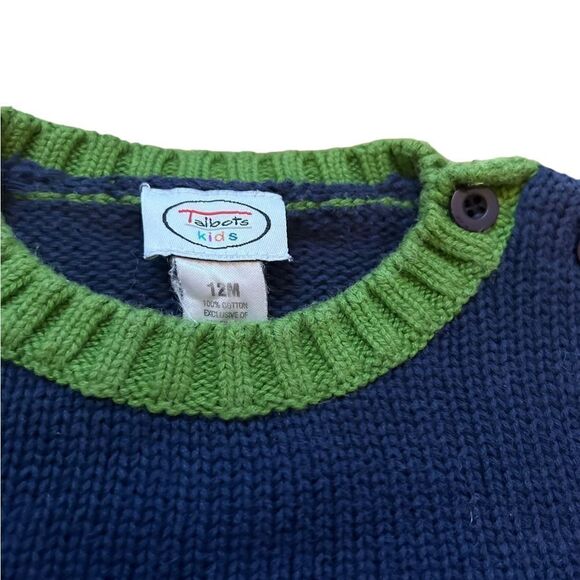 Talbots Kids Reindeer Christmas Sweater Size 12 Months - Picture 4 of 4